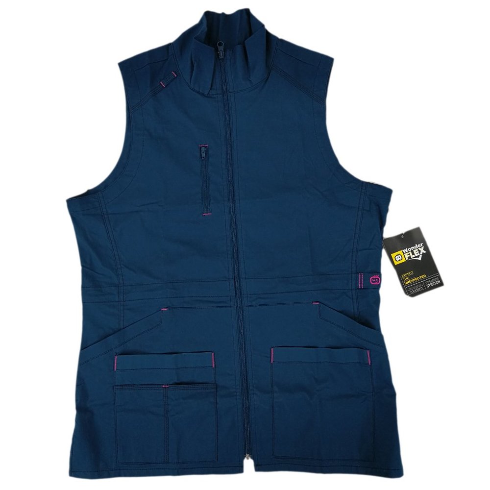 Wonderwink Scrub Vest 8908 Caribbean Blue